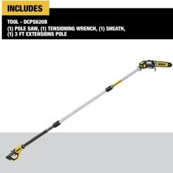 Dewalt 20V MAX XR Brushless Lithium-Ion Cordless Pole Saw (Tool Only) - DCPS620B 13 Dewalt 20V MAX XR Brushless Lithium-Ion Cordless Pole Saw (Tool Only) - DCPS620B -PowerPro Tools dewndcps620b a