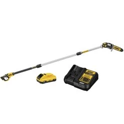 Dewalt 20V MAX XR Brushless Lithium-Ion Cordless Pole Saw And 20V MAX 4 Ah Lithium-Ion Battery And Charger Starter Kit Bundle - DCPS620BDCB240C-BNDL