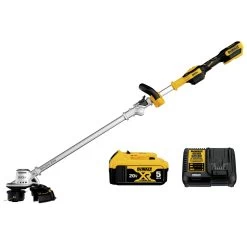 Dewalt 20V MAX Lithium-Ion Cordless 14 In. Folding String Trimmer Kit (5 Ah) - DCST922P1