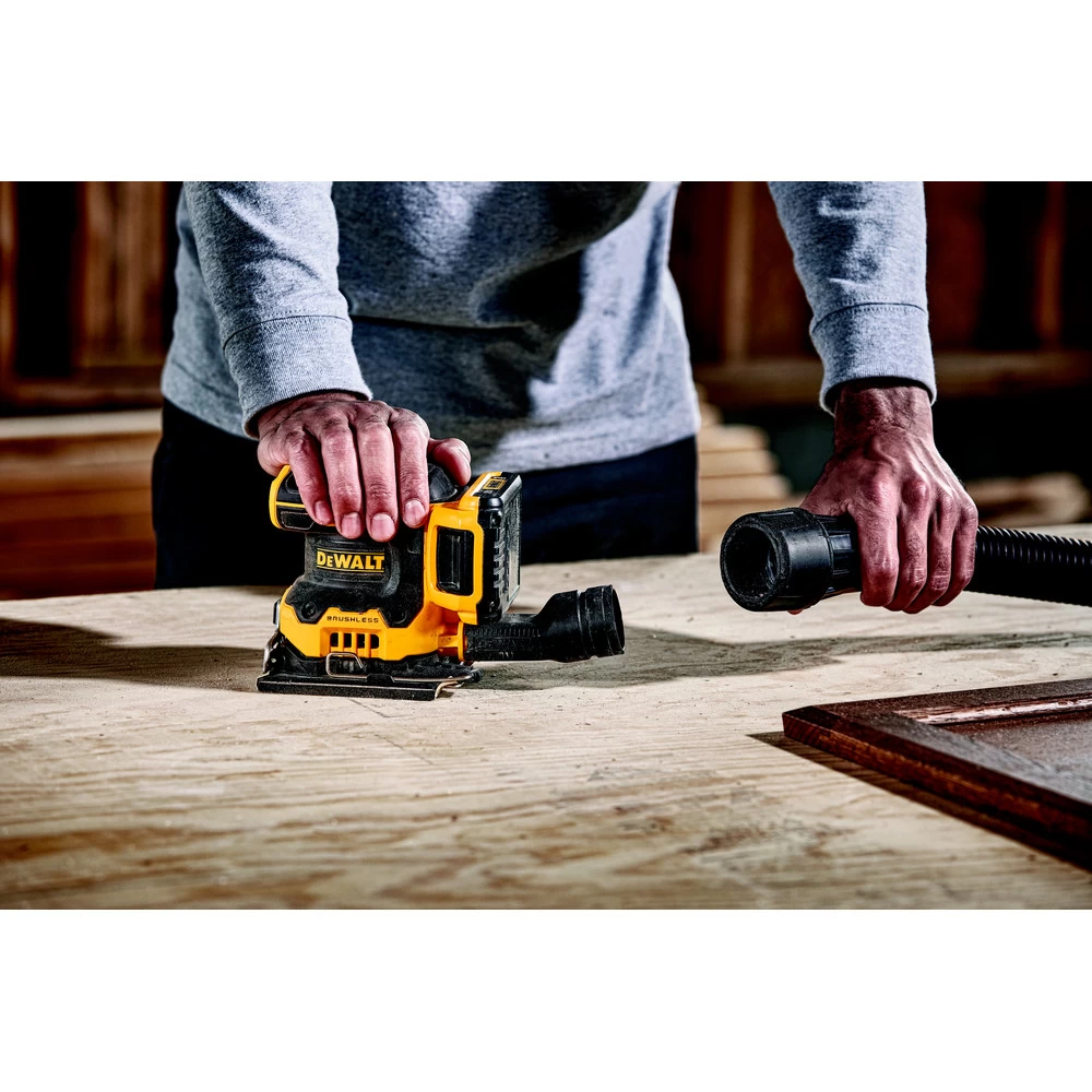 Dewalt 20V MAX XR Lithium-Ion Variable Speed 1/4 In. Sheet Cordless Sander Kit (2 Ah) - DCW200D1 8 Dewalt 20V MAX XR Lithium-Ion Variable Speed 1/4 In. Sheet Cordless Sander Kit (2 Ah) - DCW200D1 - Image 7