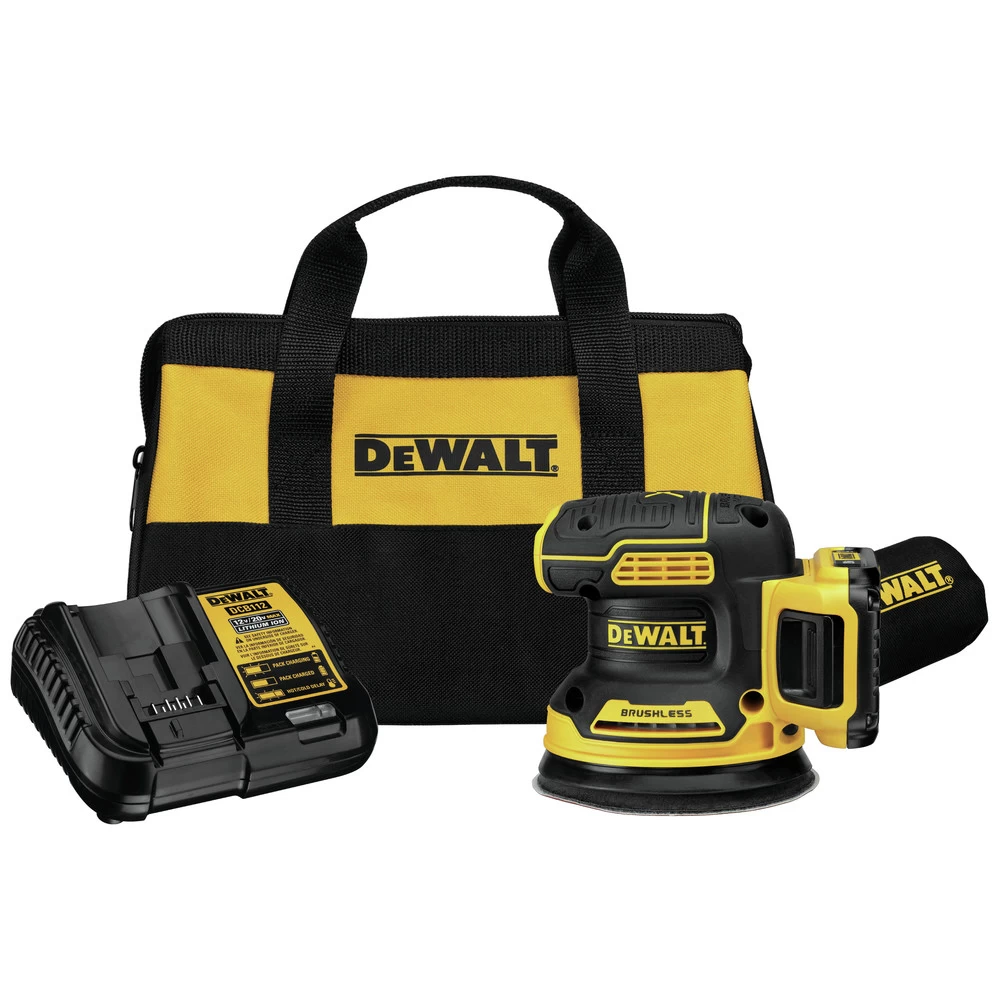 Dewalt 20V MAX XR Brushless Lithium-Ion Variable Speed 5 In. Cordless Random Orbital Sander Kit (2 Ah) - DCW210D1 3 Dewalt 20V MAX XR Brushless Lithium-Ion Variable Speed 5 In. Cordless Random Orbital Sander Kit (2 Ah) - DCW210D1