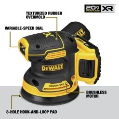 Dewalt 20V MAX XR Brushless Lithium-Ion Variable Speed 5 In. Cordless Random Orbital Sander Kit (2 Ah) - DCW210D1 16 Dewalt 20V MAX XR Brushless Lithium-Ion Variable Speed 5 In. Cordless Random Orbital Sander Kit (2 Ah) - DCW210D1 -PowerPro Tools dewndcw210d1 d