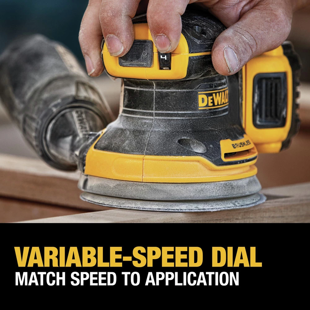 Dewalt 20V MAX XR Brushless Lithium-Ion Variable Speed 5 In. Cordless Random Orbital Sander Kit (2 Ah) - DCW210D1 8 Dewalt 20V MAX XR Brushless Lithium-Ion Variable Speed 5 In. Cordless Random Orbital Sander Kit (2 Ah) - DCW210D1 - Image 6