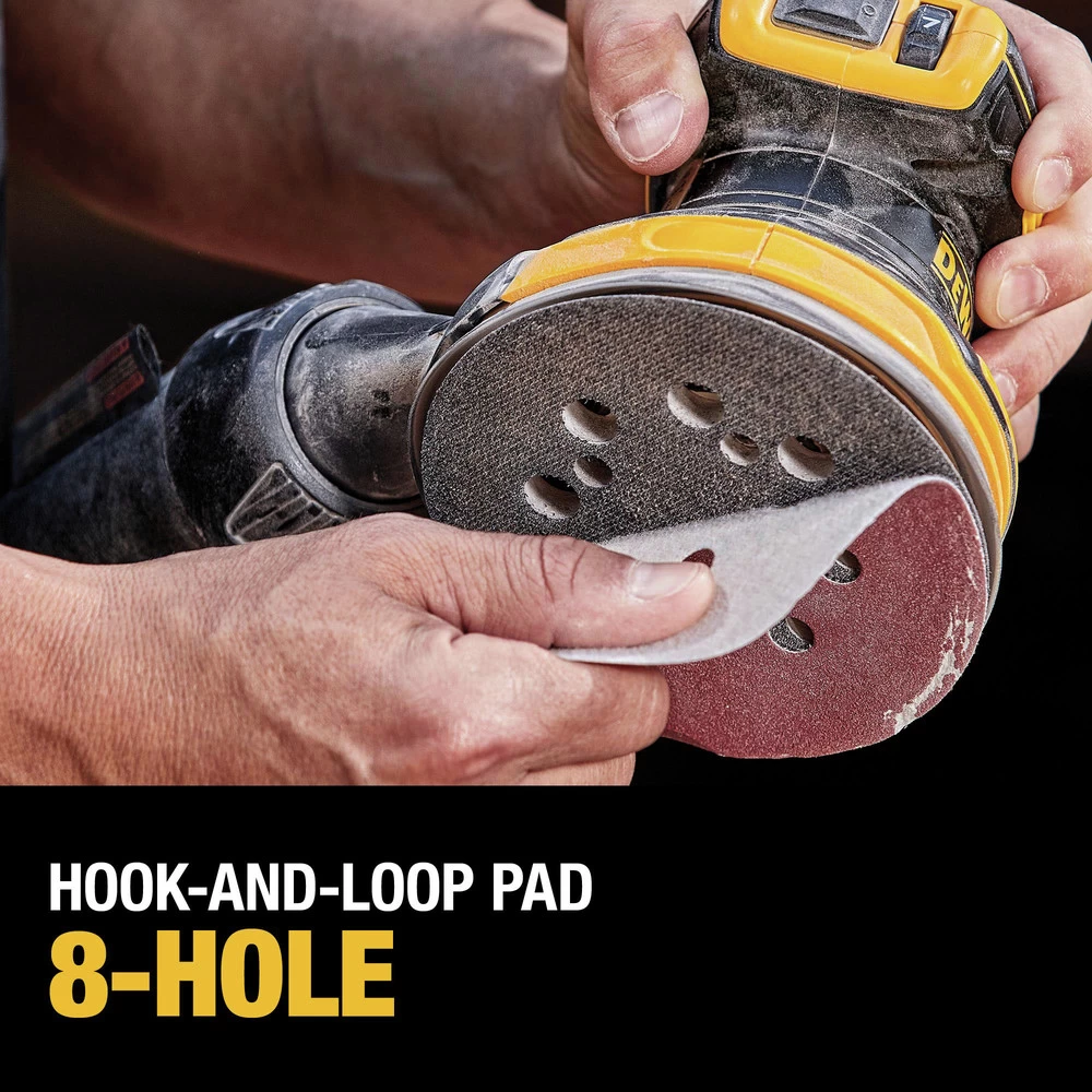Dewalt 20V MAX XR Brushless Lithium-Ion Variable Speed 5 In. Cordless Random Orbital Sander Kit (2 Ah) - DCW210D1 9 Dewalt 20V MAX XR Brushless Lithium-Ion Variable Speed 5 In. Cordless Random Orbital Sander Kit (2 Ah) - DCW210D1 - Image 7
