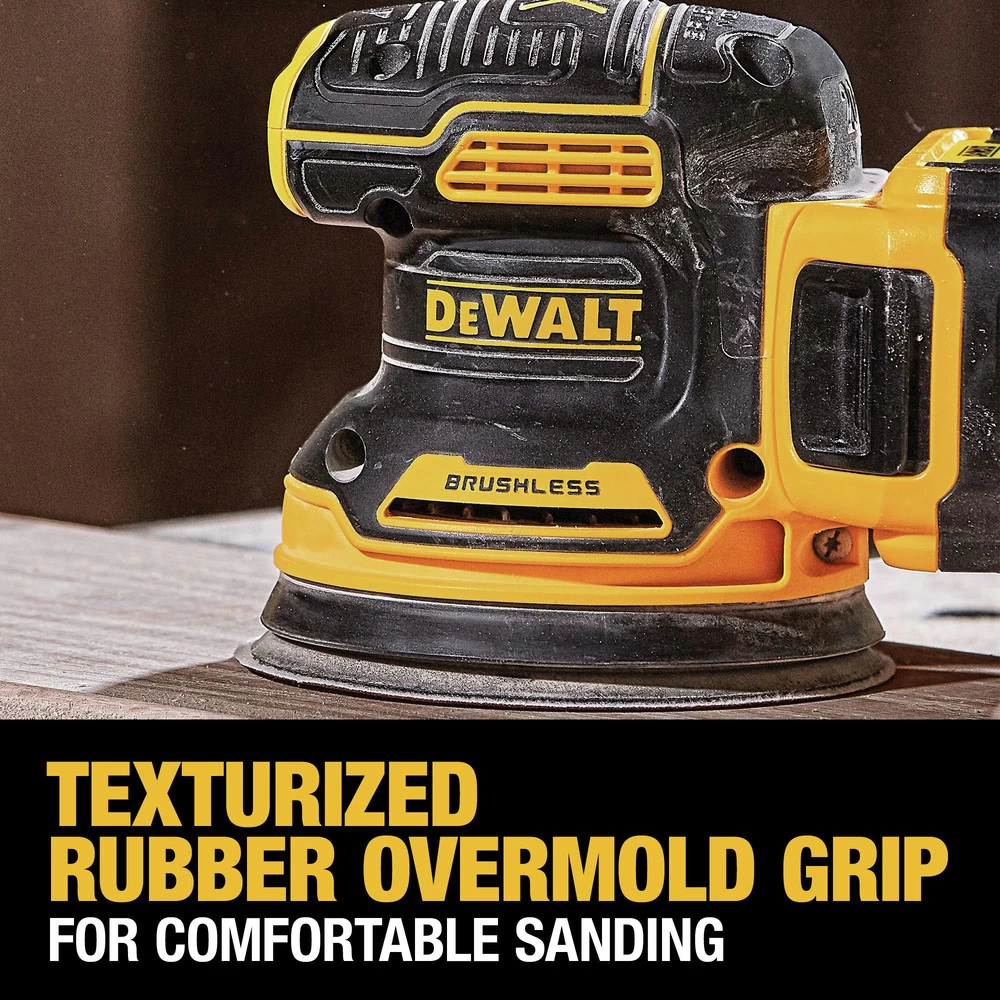 Dewalt 20V MAX XR Brushless Lithium-Ion Variable Speed 5 In. Cordless Random Orbital Sander Kit (2 Ah) - DCW210D1 10 Dewalt 20V MAX XR Brushless Lithium-Ion Variable Speed 5 In. Cordless Random Orbital Sander Kit (2 Ah) - DCW210D1 - Image 8
