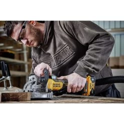 Dewalt 20V MAX XR Brushless Lithium-Ion Cordless Biscuit Joiner (Tool Only) - DCW682B 20 Dewalt 20V MAX XR Brushless Lithium-Ion Cordless Biscuit Joiner (Tool Only) - DCW682B -PowerPro Tools dewndcw682b h