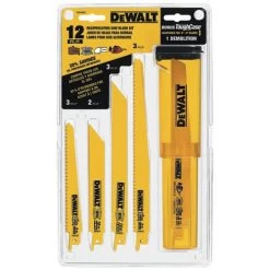 Dewalt 12-Piece Reciprocating Saw Blade Set With Telescoping Case - DW4892