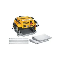 Dewalt DW735X 15 Amp 13 In. Two-Speed Corded Thickness Planer With Support Tables And Extra Knives
