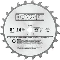 Dewalt 8 In. 24 Tooth Stacked Dado Set - DW7670 8 Dewalt 8 In. 24 Tooth Stacked Dado Set - DW7670 -PowerPro Tools dewndw7670 a