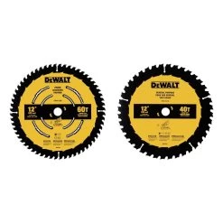 Dewalt DWA112CMB 40T/60T 12 In. Large Diameter Circular Saw Blades Combo Pack