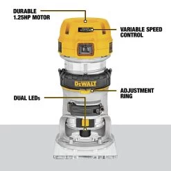 Dewalt 110V 7 Amp 1-1/4 HP Variable Speed Max Torque Corded Compact Router - DWP611 17 Dewalt 110V 7 Amp 1-1/4 HP Variable Speed Max Torque Corded Compact Router - DWP611 -PowerPro Tools dewndwp611 m