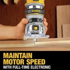 Dewalt 110V 7 Amp 1-1/4 HP Variable Speed Max Torque Corded Compact Router - DWP611 20 Dewalt 110V 7 Amp 1-1/4 HP Variable Speed Max Torque Corded Compact Router - DWP611 -PowerPro Tools dewndwp611 p