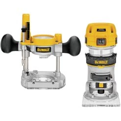 Dewalt 110V 7 Amp Variable Speed 1-1/4 HP Corded Compact Router With LED Combo Kit - DWP611PK