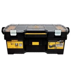 Dewalt DWST24075 12.72 In. X 24 In. X 11.2 In. Tote With Removable Organizer - Black -PowerPro Tools dewndwst24075 b