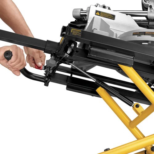 Dewalt DWX726 25 In. X 60 In. X 32.5 In. Heavy-Duty Rolling Miter Saw Stand - Yellow/Black 6 Dewalt DWX726 25 In. X 60 In. X 32.5 In. Heavy-Duty Rolling Miter Saw Stand - Yellow/Black - Image 4
