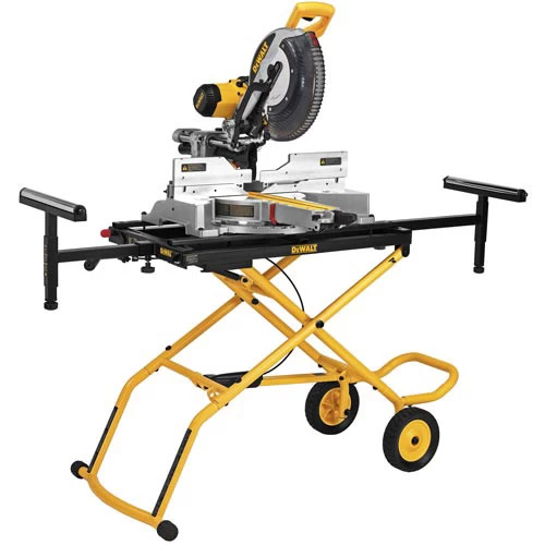 Dewalt DWX726 25 In. X 60 In. X 32.5 In. Heavy-Duty Rolling Miter Saw Stand - Yellow/Black 7 Dewalt DWX726 25 In. X 60 In. X 32.5 In. Heavy-Duty Rolling Miter Saw Stand - Yellow/Black - Image 5