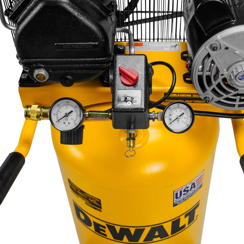 Dewalt 1.6 HP 20 Gallon Portable Hotdog Air Compressor - DXCMLA1682066 8 Dewalt 1.6 HP 20 Gallon Portable Hotdog Air Compressor - DXCMLA1682066 - Image 6