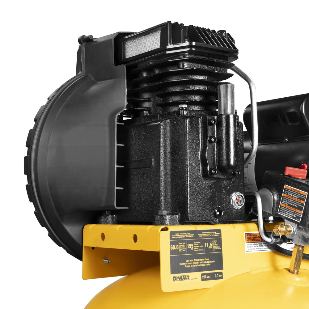 Dewalt 3.7 HP 60 Gallon Oil-Lube Stationary Air Compressor - DXCMLA3706056 4 Dewalt 3.7 HP 60 Gallon Oil-Lube Stationary Air Compressor - DXCMLA3706056 - Image 2