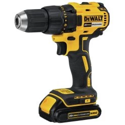 Factory Reconditioned Dewalt 20V MAX Lithium-Ion Brushless Compact 1/2 In. Cordless Drill Driver Kit (1.5 Ah) - DCD777C2R -PowerPro Tools dewrdcd777c2r b
