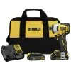Factory Reconditioned Dewalt ATOMIC 20V MAX Brushless Lithium-Ion Compact 1/4 In. Cordless Impact Driver Kit (1.3 Ah) - DCF809C2R -PowerPro Tools dewrdcf809c2r