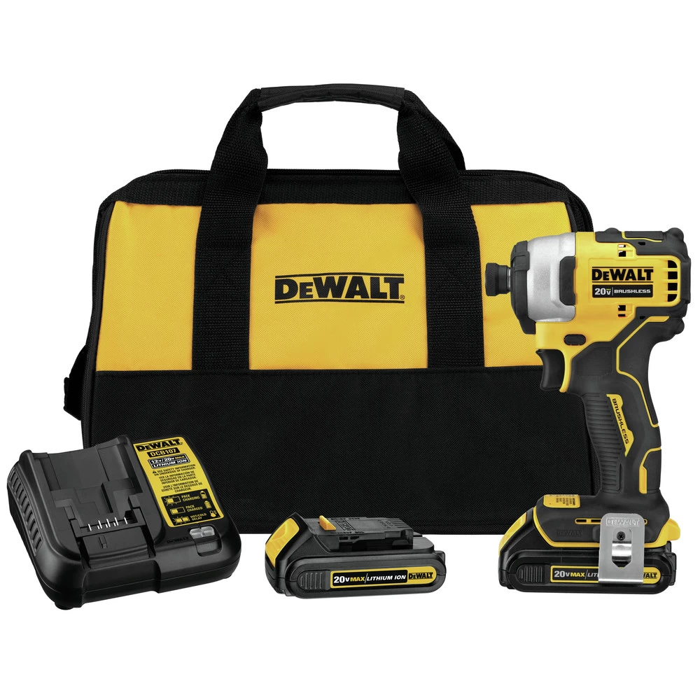 Factory Reconditioned Dewalt ATOMIC 20V MAX Brushless Lithium-Ion Compact 1/4 In. Cordless Impact Driver Kit (1.3 Ah) - DCF809C2R 3 Factory Reconditioned Dewalt ATOMIC 20V MAX Brushless Lithium-Ion Compact 1/4 In. Cordless Impact Driver Kit (1.3 Ah) - DCF809C2R