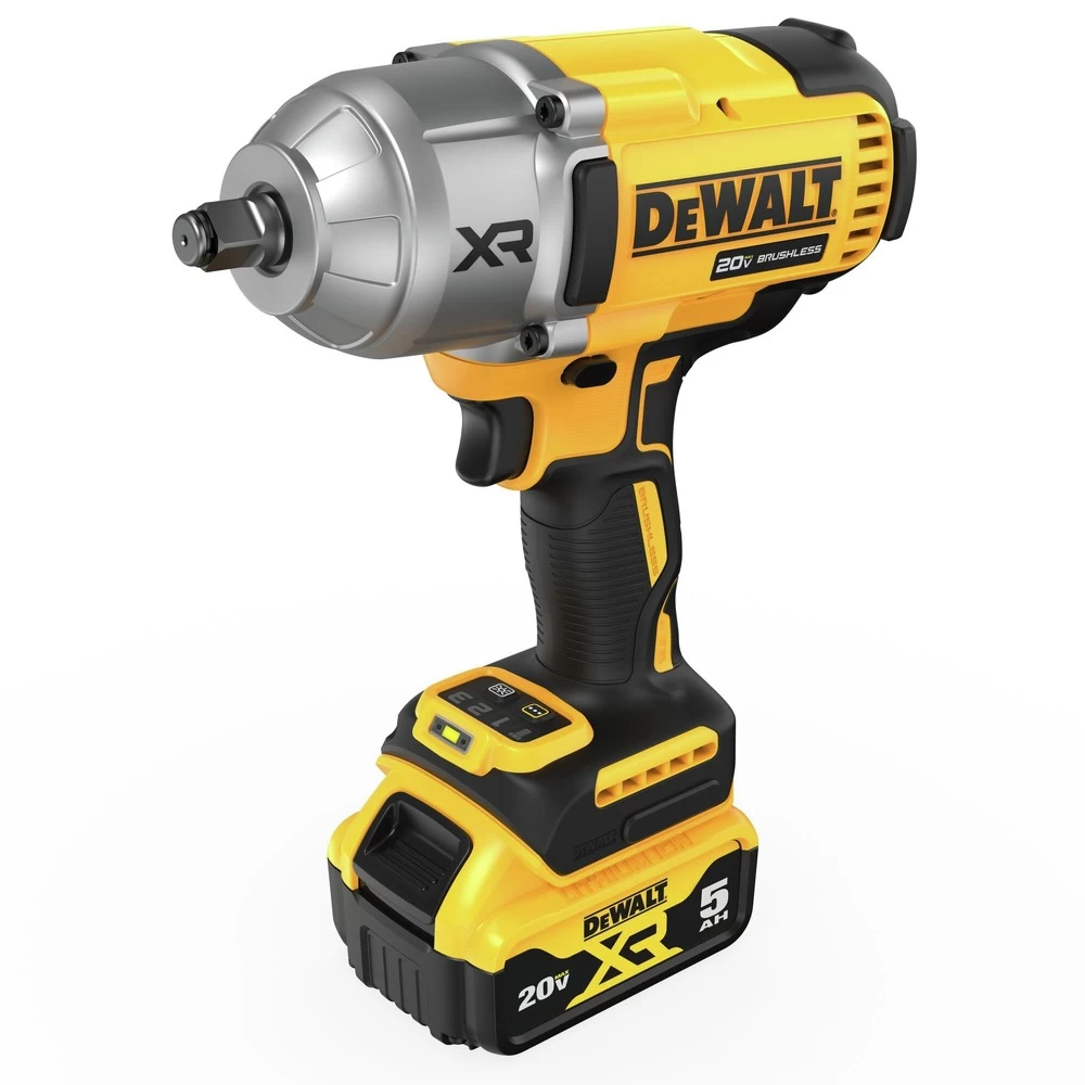 Factory Reconditioned Dewalt 20V MAX XR Brushless Lithium-Ion 1/2 In. Cordless High Torque Impact Wrench Kit With Hog Ring Anvil (5 Ah) - DCF900P1R 6 Factory Reconditioned Dewalt 20V MAX XR Brushless Lithium-Ion 1/2 In. Cordless High Torque Impact Wrench Kit With Hog Ring Anvil (5 Ah) - DCF900P1R - Image 4