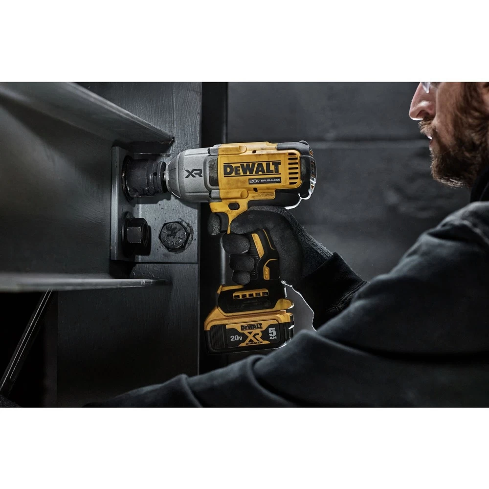 Factory Reconditioned Dewalt 20V MAX XR Brushless Lithium-Ion 1/2 In. Cordless High Torque Impact Wrench Kit With Hog Ring Anvil (5 Ah) - DCF900P1R 11 Factory Reconditioned Dewalt 20V MAX XR Brushless Lithium-Ion 1/2 In. Cordless High Torque Impact Wrench Kit With Hog Ring Anvil (5 Ah) - DCF900P1R - Image 9