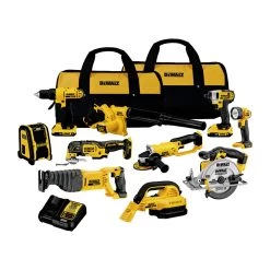 Factory Reconditioned Dewalt DCK1020D2R 10-Tool Combo Kit - 20V MAX Cordless With (2) 2Ah Batteries