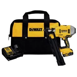 Factory Reconditioned Dewalt 20V MAX Lithium-Ion 21-Degree Plastic Collated Framing Nailer Kit (4 Ah) - DCN21PLM1R