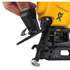 Factory Reconditioned Dewalt 20V MAX 2.0 Ah Cordless Lithium-Ion 16 Gauge 2-1/2 In. 20 Degree Angled Finish Nailer Kit - DCN660D1R -PowerPro Tools dewrdcn660d1r f