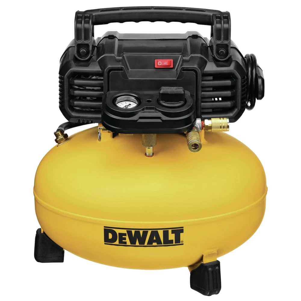 Factory Reconditioned Dewalt 18 Gauge Brad Nailer And 6 Gallon Oil-Free Pancake Air Compressor Combo Kit - DWFP1KITR 4 Factory Reconditioned Dewalt 18 Gauge Brad Nailer And 6 Gallon Oil-Free Pancake Air Compressor Combo Kit - DWFP1KITR - Image 2