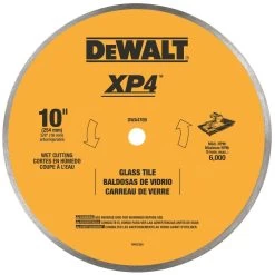 Dewalt 10 In. Continuous Rim Glass Tile Blade - DWA4769