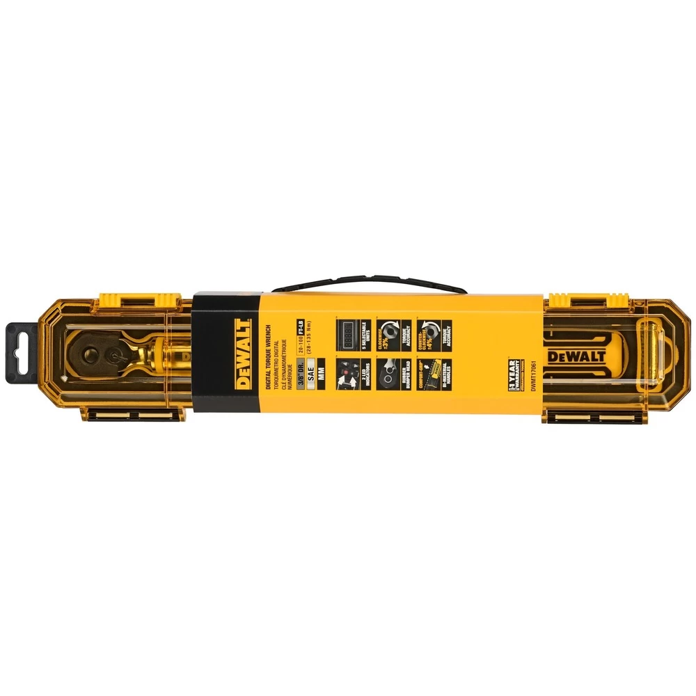 Dewalt DWMT17061 3/8 In. Drive Digital Torque Wrench 11 Dewalt DWMT17061 3/8 In. Drive Digital Torque Wrench - Image 9